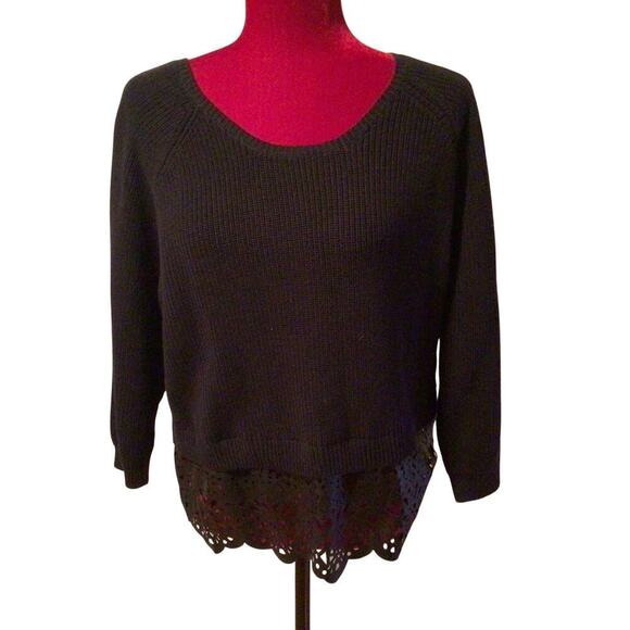 NWT French Connection Black Sweater sz large - Picture 1 of 5